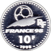 10 Francs World Cup obverse image