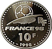 10 Francs World Cup obverse image
