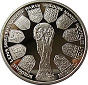 10 Francs World Cup, France, 1998 reverse image