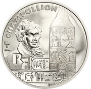 10 Francs Treasures of the Nile - Champollion obverse image