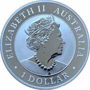 1 Dollar - Elizabeth II 6th Portrait - Little Hero - Silver Bullion Coin obverse image