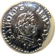 10 Francs Denier of Charlemagne, France, 2000 reverse image