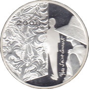 10 Francs Yves St. Laurent, France, 2000 reverse image