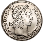 10 Francs Coinage - Louis XIII obverse image