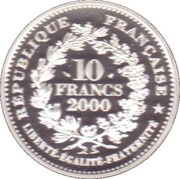 10 Francs "La Marianne" by Jules-Clément Chaplain obverse image
