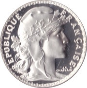 10 Francs "La Marianne" by Jules-Clément Chaplain, France, 2000 reverse image