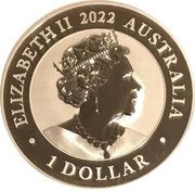1 Dollar - Elizabeth II 6th Portrait - Australian Silver Swan obverse image