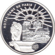 10 Francs Notre Dame, France, 2001 reverse image