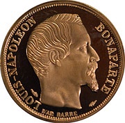 20 Francs Louis-Napoléon Bonaparte obverse image