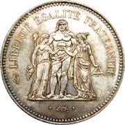 50 Francs, France, 1974-1980 reverse image