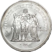 50 Francs Hercule Piefort, France, 1974-1980 reverse image