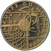 50 Francs World Cup, France, 1996 reverse image