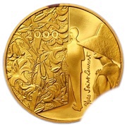 50 Francs Yves Saint-Laurent, France, 2000 reverse image