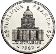 100 franc Panthéo piéfort argent obverse image
