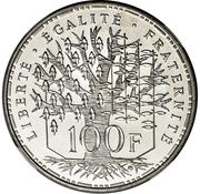 100 franc Panthéo piéfort argent, France, 1982 reverse image