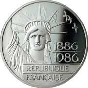 100 Francs Statue of Liberty obverse image
