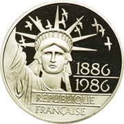 100 Francs Statue of Liberty obverse image