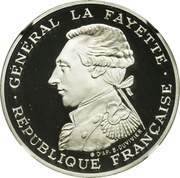 100 Francs La Fayette - Platinum issue obverse image