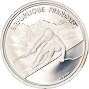 100 Francs Alpine Skiing obverse image