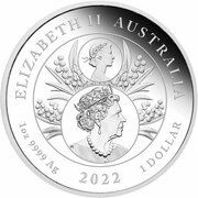1 Dollar - Elizabeth II 6th Portrait - Platinum Jubilee Queen Elizabeth II obverse image