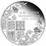 1 Dollar - Elizabeth II 6th Portrait - Platinum Jubilee Queen Elizabeth II, Australia, 2022 reverse image