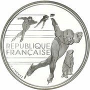 100 Francs Speed Skating obverse image