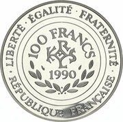 100 Francs / 15 Ecus Charlemagne obverse image