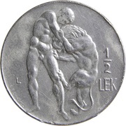 ½ Lek reverse image