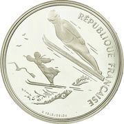 100 Francs Ski Jumping obverse image