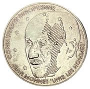 100 Francs Jean Monnet, France, 1992 reverse image