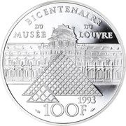 100 Francs Vénus de Milo, France, 1993-1994 reverse image