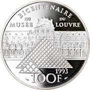 100 Francs l’infante Marie-Marguerite, France, 1993-1994 reverse image