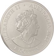 1 Dollar - Elizabeth II 6th Portrait - Australia Zoo; Sumatran Elephant obverse image