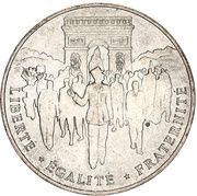 100 Francs Liberation, France, 1994 reverse image