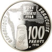 100 Francs Sainte-Mère-Église obverse image