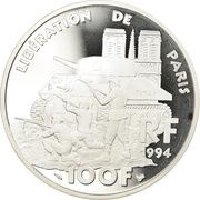 100 francs Libération de Paris - Belle Epreuve obverse image