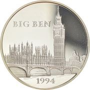 100 Francs / 15 ECUs Big Ben, France, 1994 reverse image