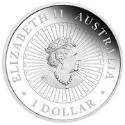 1 Dollar - Elizabeth II 6th Portrait - Great Southern Land - Blue Lepidolite obverse image