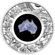 1 Dollar - Elizabeth II 6th Portrait - Great Southern Land - Blue Lepidolite, Australia, 2022 reverse image
