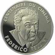 100 Francs Federico Fellini, France, 1995 reverse image