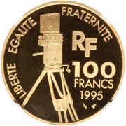 100 Franc Romy Schneider, gold obverse image