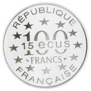100 Francs / 15 ECUs The Parthenon obverse image