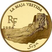 100 Francs / 15 Euros Goya - Clothed Maya obverse image