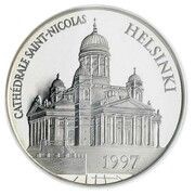 100 Francs / 15 Euro St. Nicholas Cathedral, France, 1997 reverse image