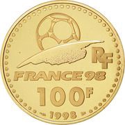 100 Francs World Cup obverse image
