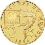 100 Francs World Cup, France, 1998 reverse image