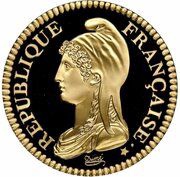 100 Francs Dupre Style Bust obverse image