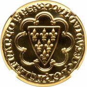 100 Francs Louis IX Ecu, France, 2000 reverse image