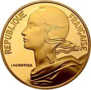 100 Francs Lagriffoul's Marianne Bust, France, 2000 reverse image