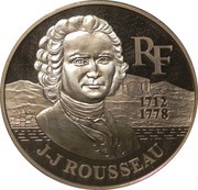 100 Francs Jean-Jacques Rousseau obverse image